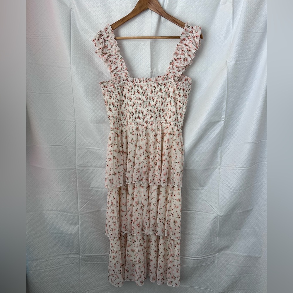 Floral Ruffle Strap Dress - Picture 3 of 7